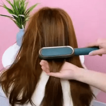 Tourmaline Ceramic Hair Curler Brush | Hair Straightening Iron Perfect for Saloon at Home Hair Styler