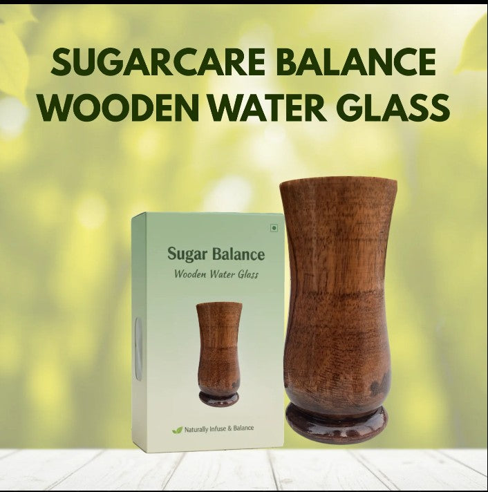 Vijaysar herbal wood tumbler (4 Inch)