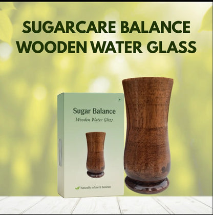 Vijaysar herbal wood tumbler (4 Inch)