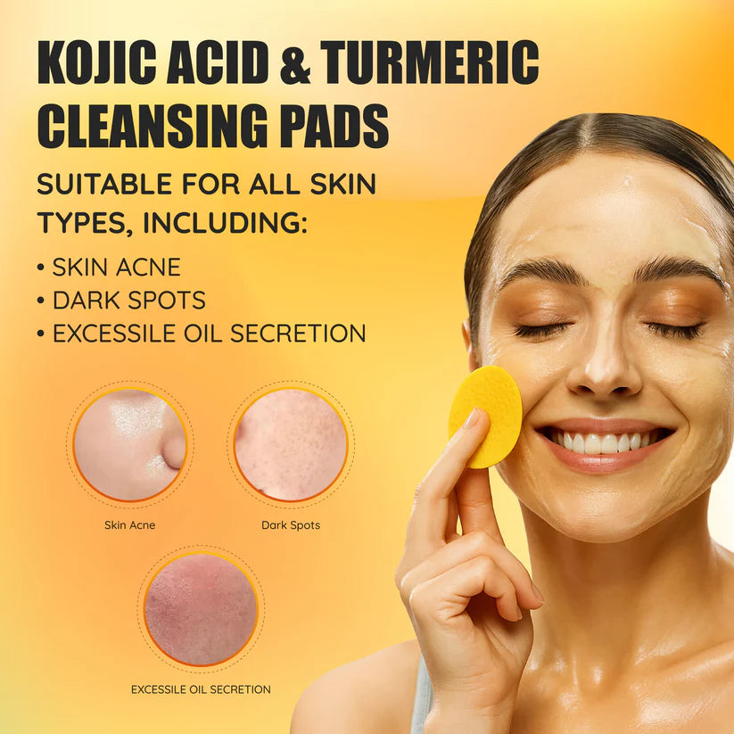 Turmeric & Kojic Acid Cleansing Pads (60 Pads)