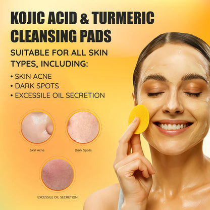 Turmeric & Kojic Acid Cleansing Pads (60 Pads)